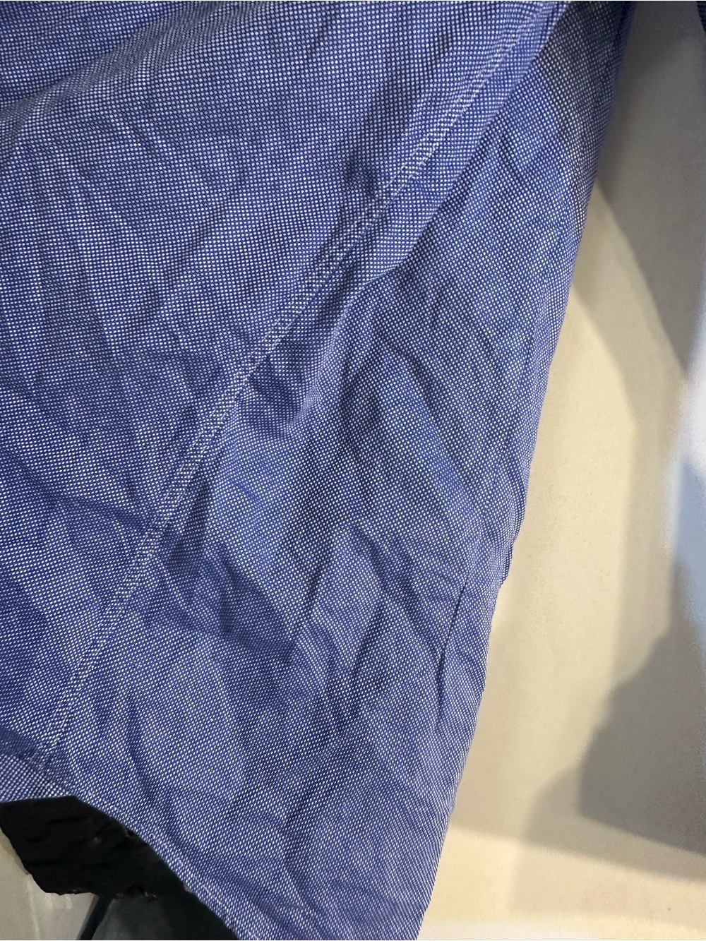 BOSS Men’s Blue Textured Long-Sleeve Dress Shirt - Picture 7 of 14
